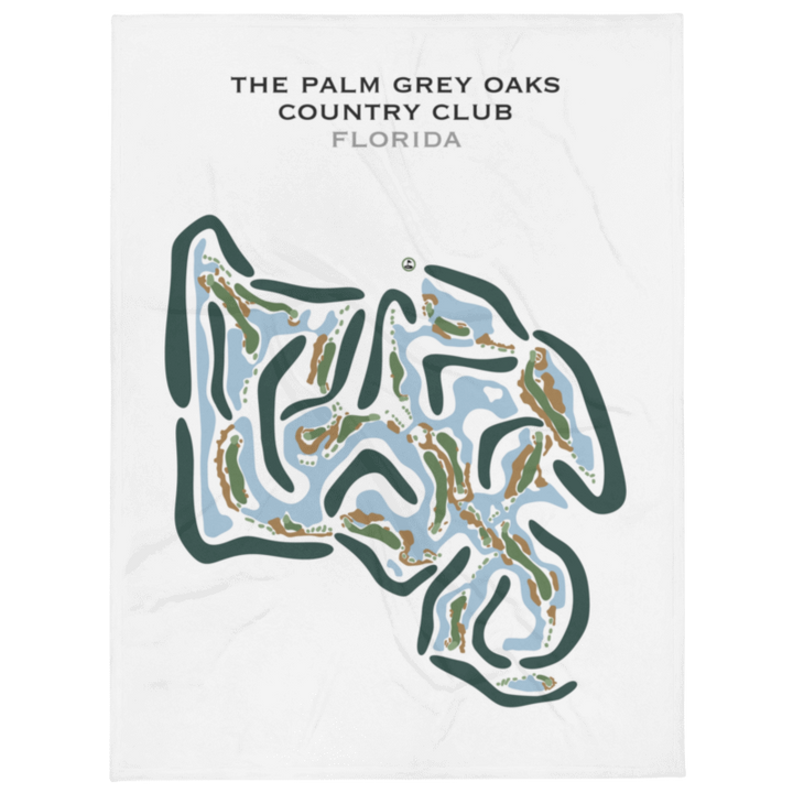 The Palm Grey Oaks Country Club, Florida - Printed Golf Courses