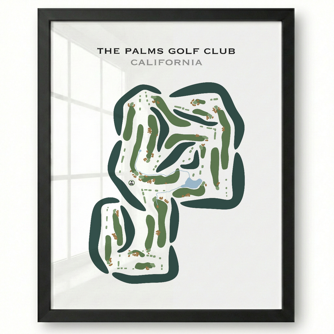 The Palms Golf Club, California - Printed Golf Courses