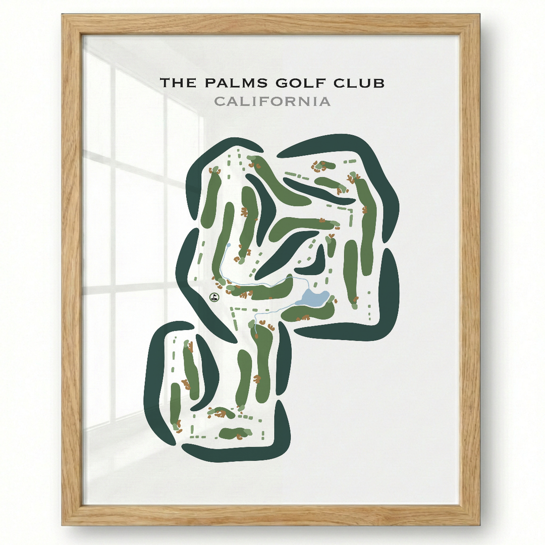 The Palms Golf Club, California - Printed Golf Courses