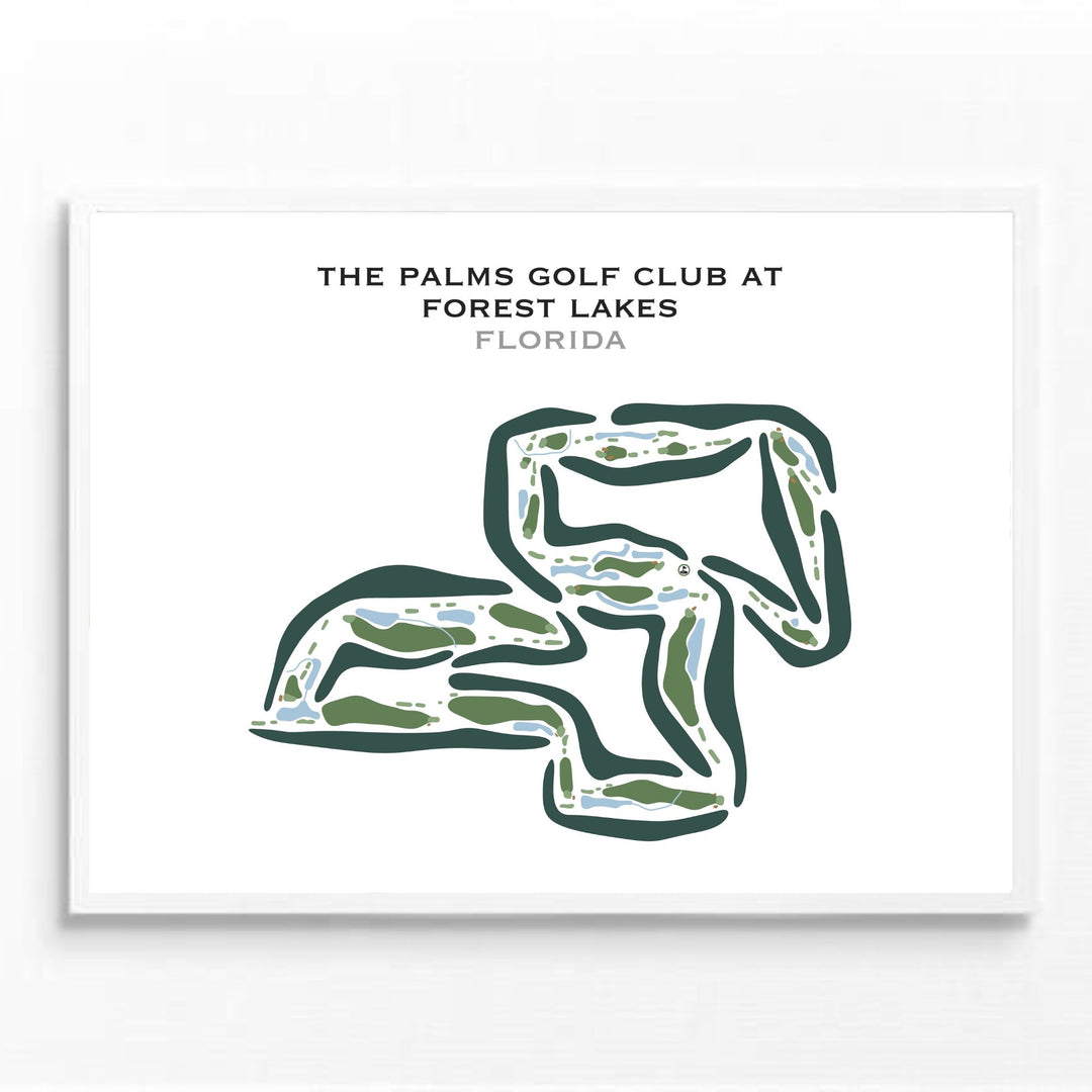 The Palms Golf Club at Forest Lakes, Florida - Printed Golf Courses