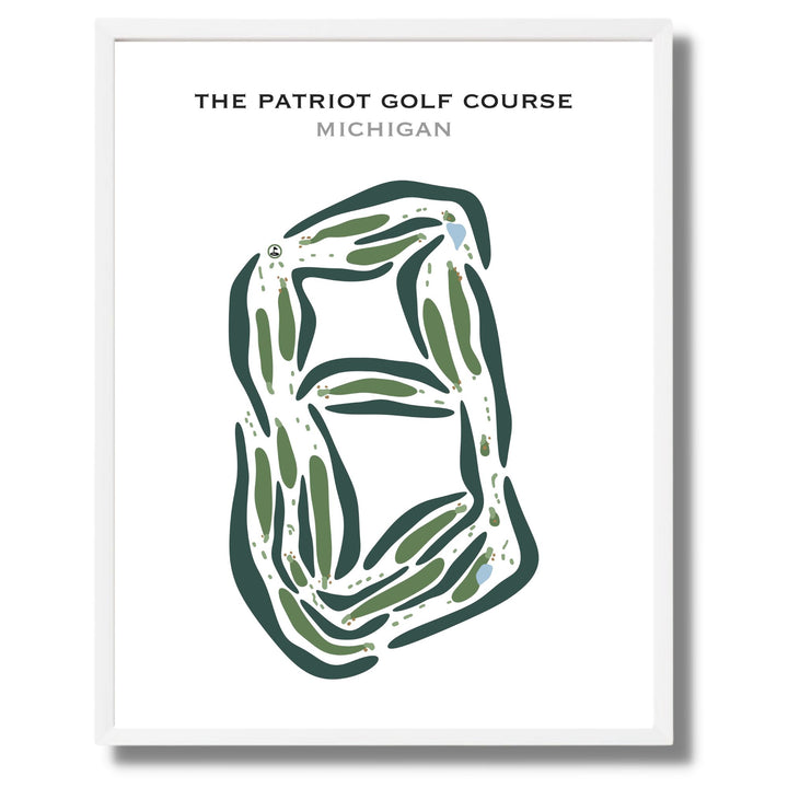 The Patriot Golf Course, Michigan - Printed Golf Courses