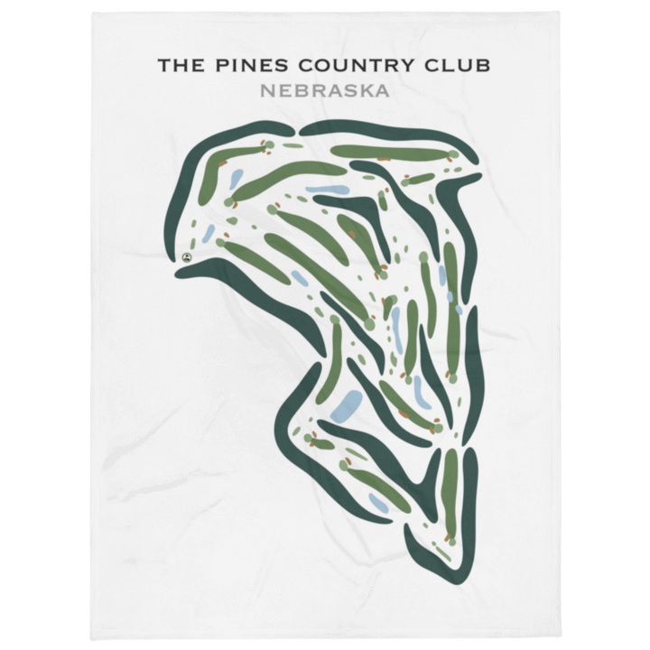 The Pines Country Club, Nebraska - Printed Golf Courses