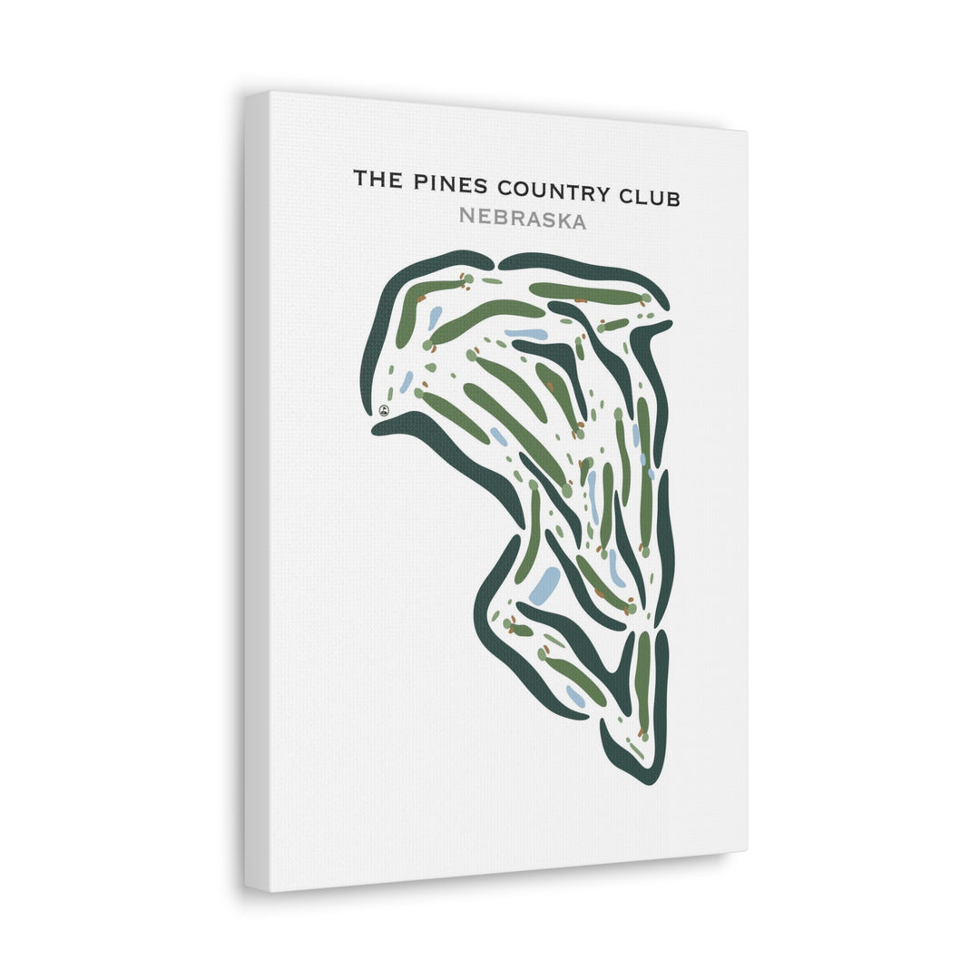 The Pines Country Club, Nebraska - Printed Golf Courses