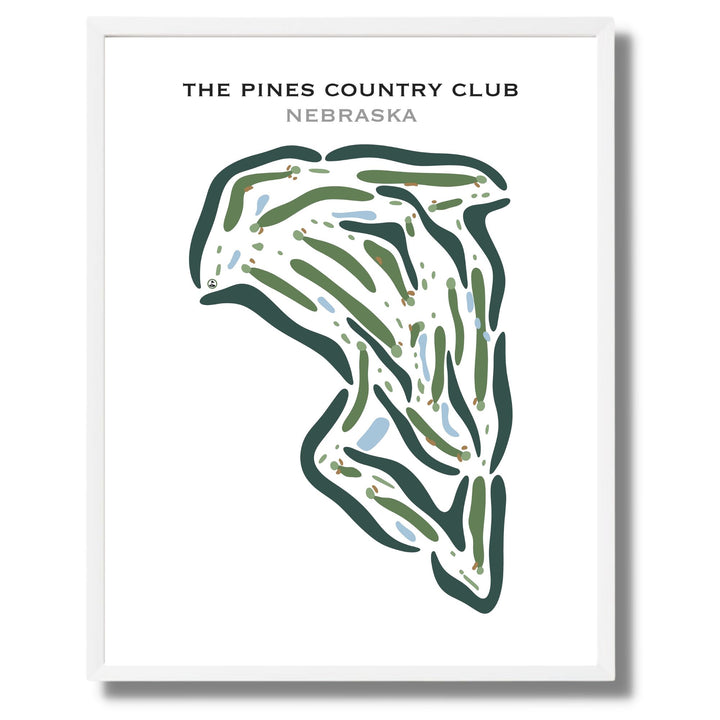 The Pines Country Club, Nebraska - Printed Golf Courses