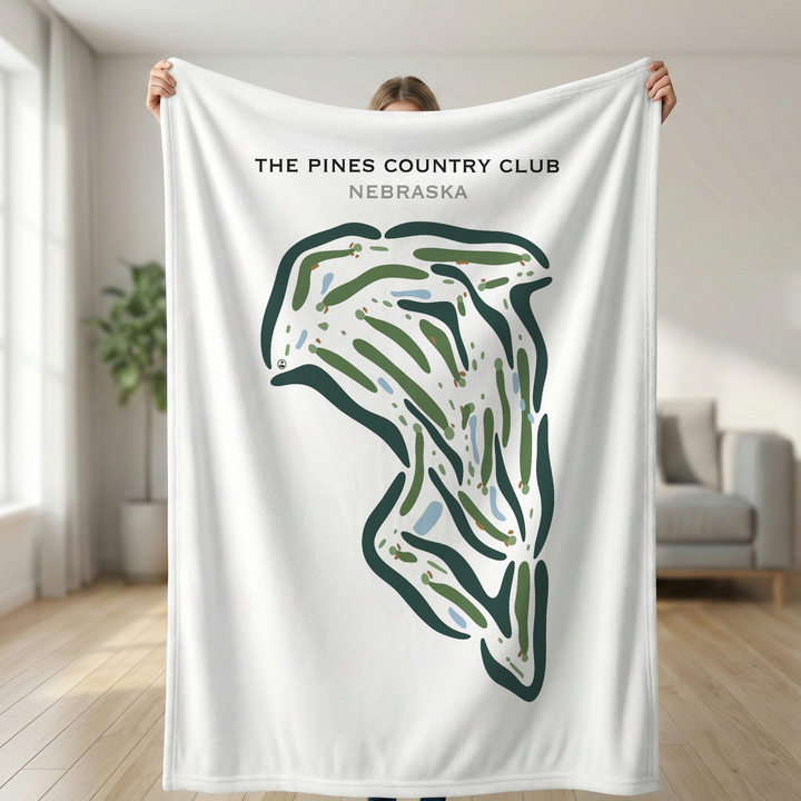 The Pines Country Club, Nebraska - Printed Golf Courses