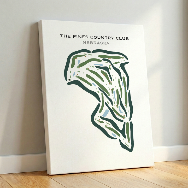 The Pines Country Club, Nebraska - Printed Golf Courses