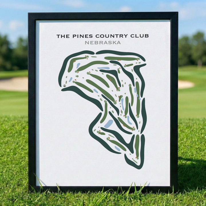 The Pines Country Club, Nebraska - Printed Golf Courses