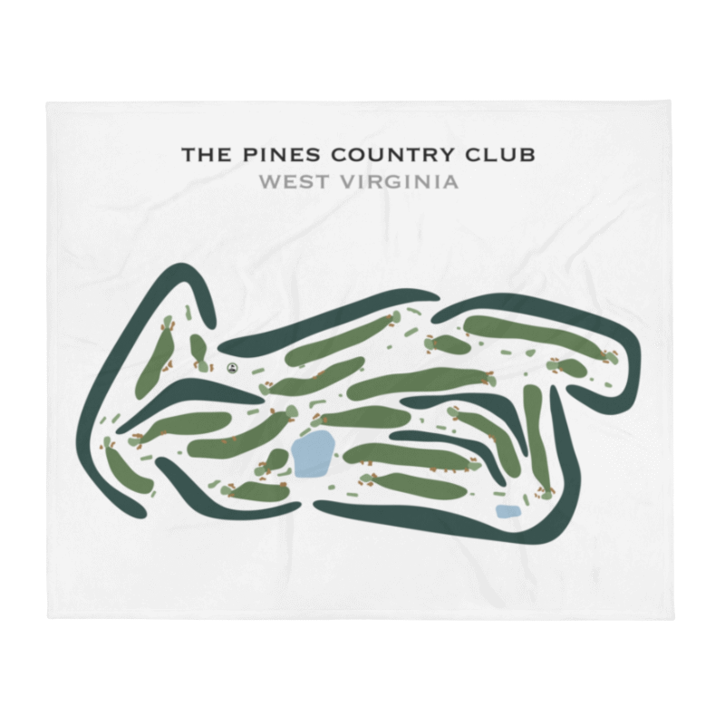 The Pines Country Club, West Virginia - Printed Golf Course