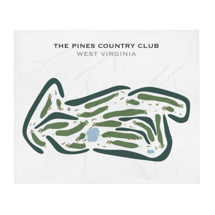 The Pines Country Club, West Virginia - Printed Golf Course