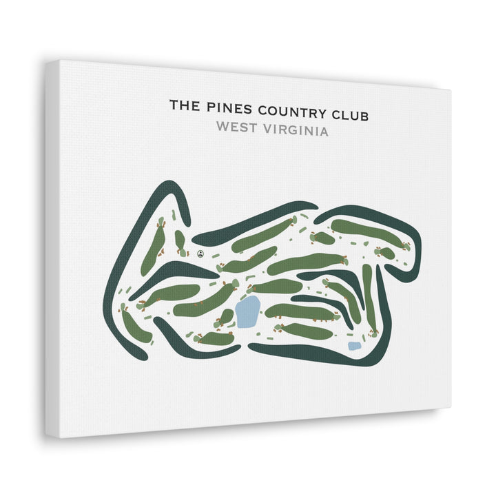 The Pines Country Club, West Virginia - Printed Golf Course