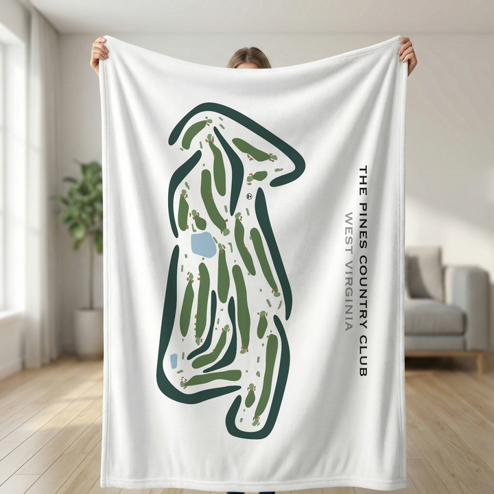 The Pines Country Club, West Virginia - Printed Golf Course