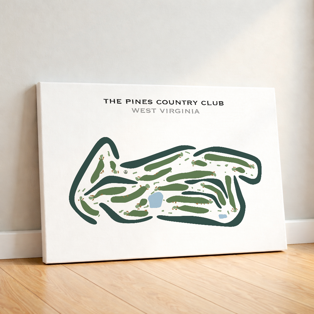 The Pines Country Club, West Virginia - Printed Golf Course