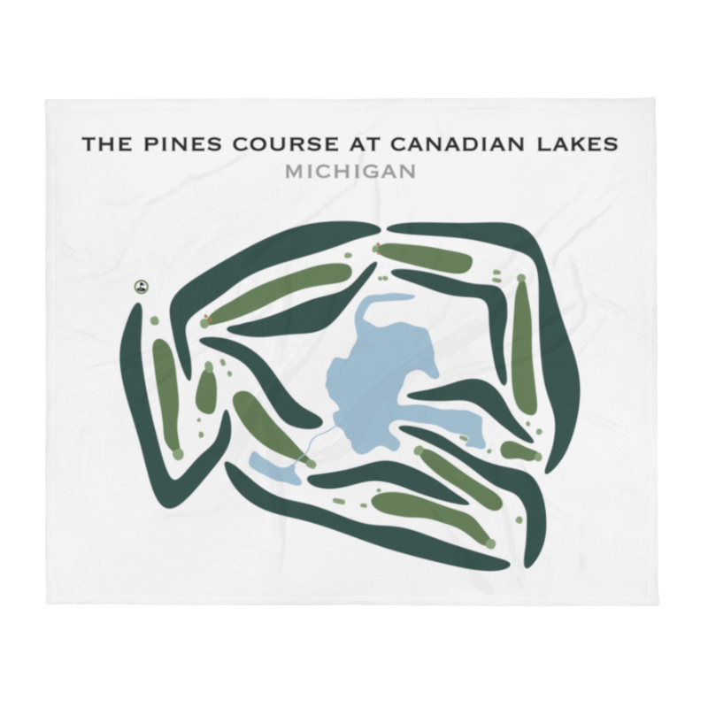 The Pines at Canadian Lakes, Michigan - Printed Golf Courses