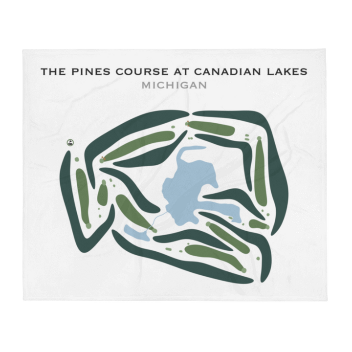 The Pines at Canadian Lakes, Michigan - Printed Golf Courses