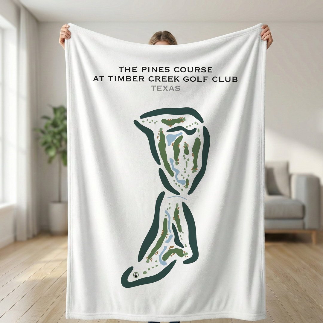 The Pines Course at Timber Creek Golf Club, Texas - Printed Golf Courses
