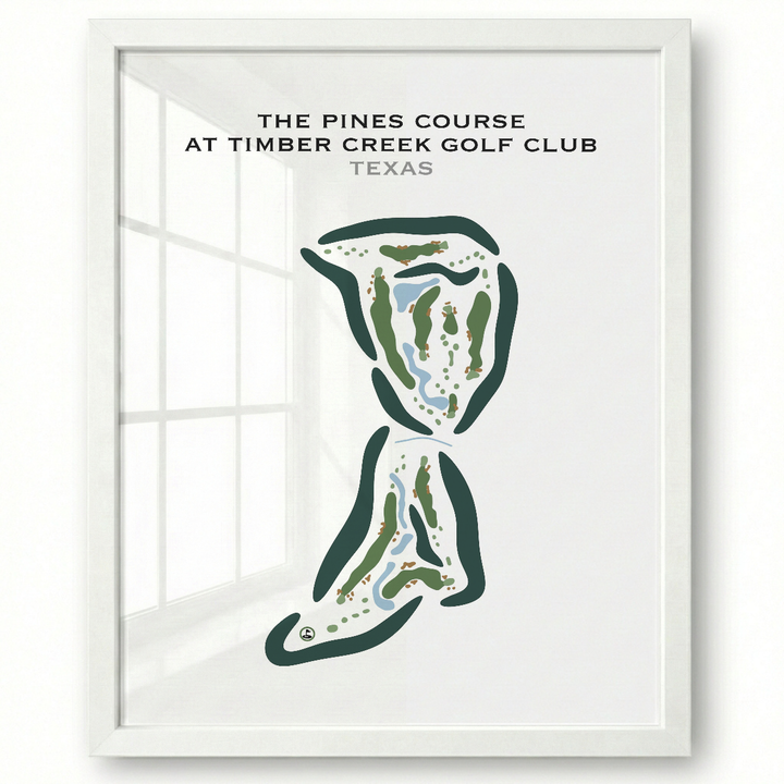 The Pines Course at Timber Creek Golf Club, Texas - Printed Golf Courses