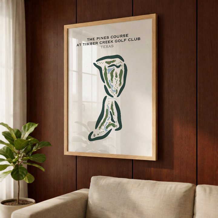 The Pines Course at Timber Creek Golf Club, Texas - Printed Golf Courses