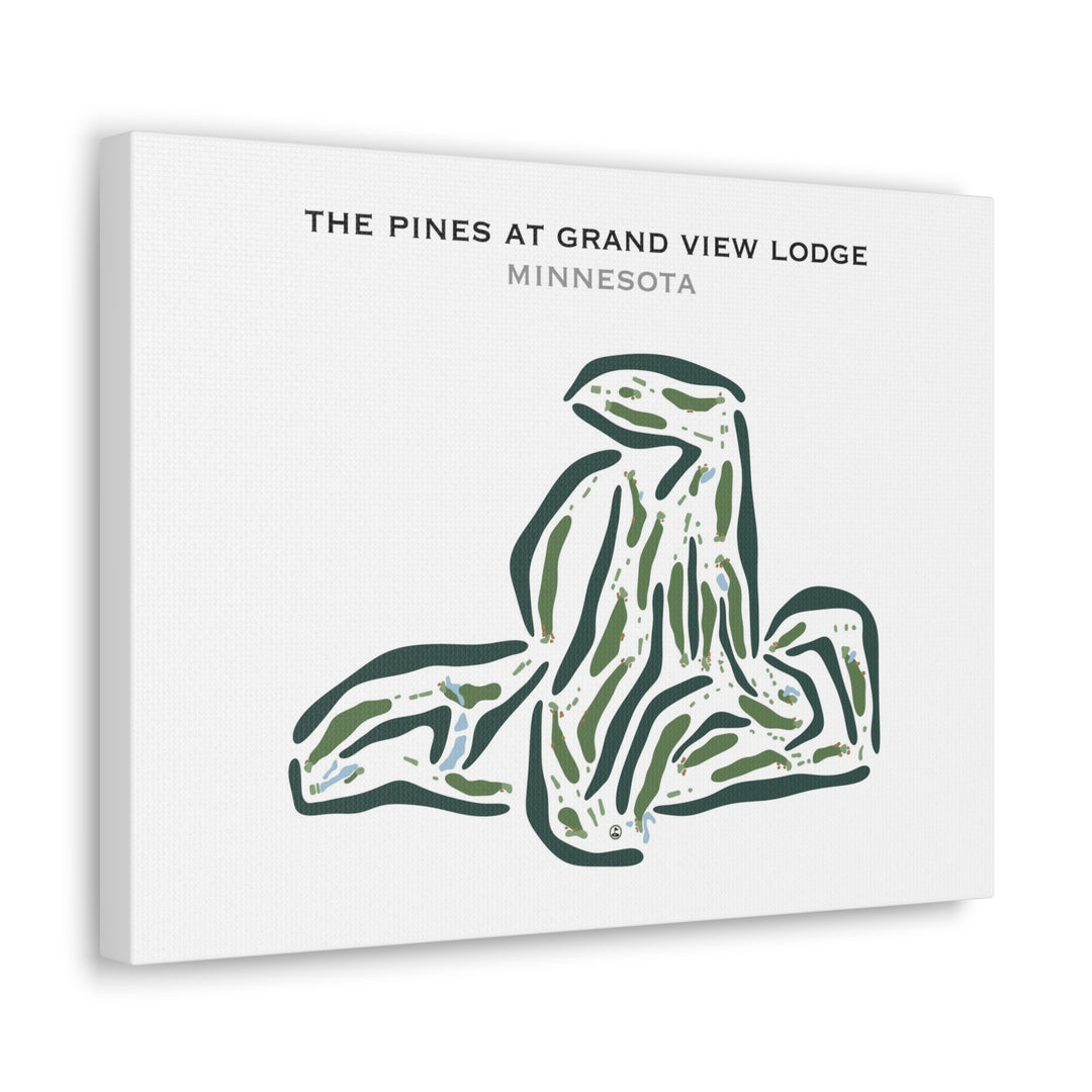 The Pines Golf Course at Grand View Lodge, Minnesota - Printed Golf Courses