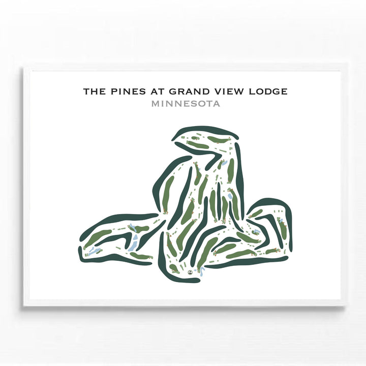 The Pines Golf Course at Grand View Lodge, Minnesota - Printed Golf Courses