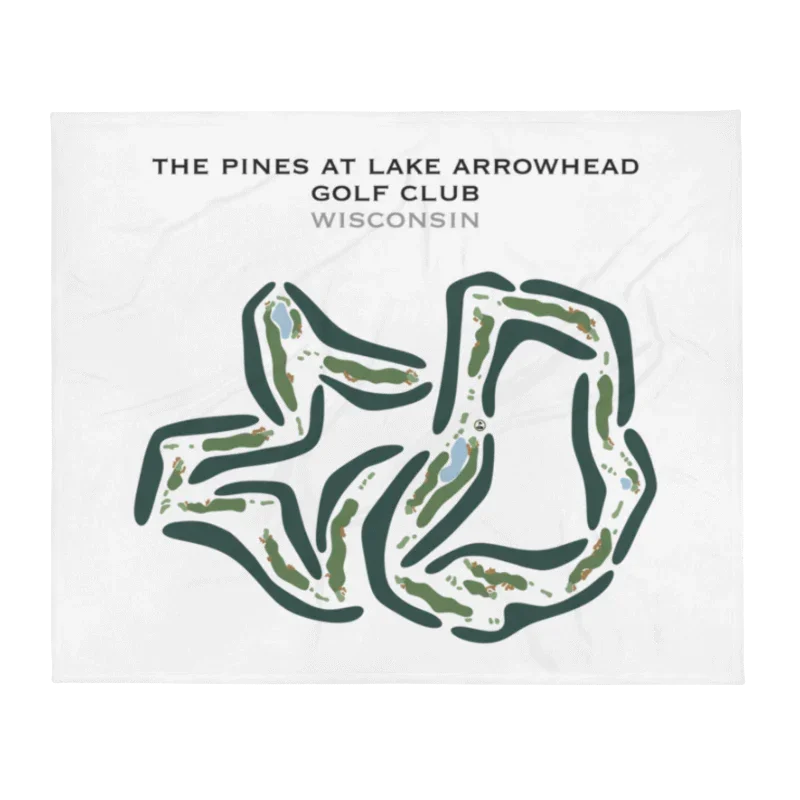 The Pines at Lake Arrowhead Golf Club, Wisconsin - Printed Golf Courses