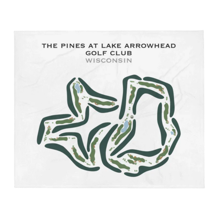 The Pines at Lake Arrowhead Golf Club, Wisconsin - Printed Golf Courses