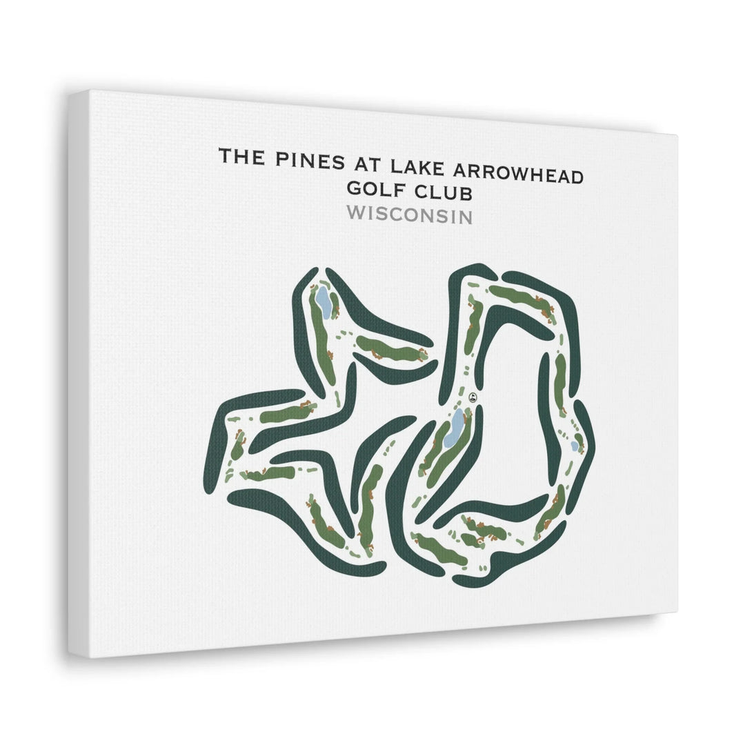 The Pines at Lake Arrowhead Golf Club, Wisconsin - Printed Golf Courses