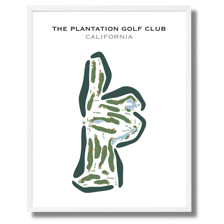 The Plantation Golf Club, California - Printed Golf Courses