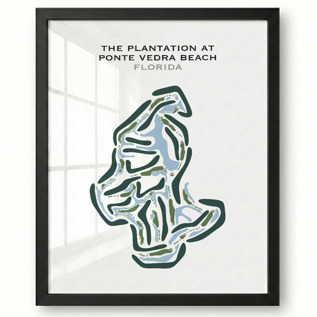 The Plantation at Ponte Vedra Beach, Florida - Printed Golf Courses