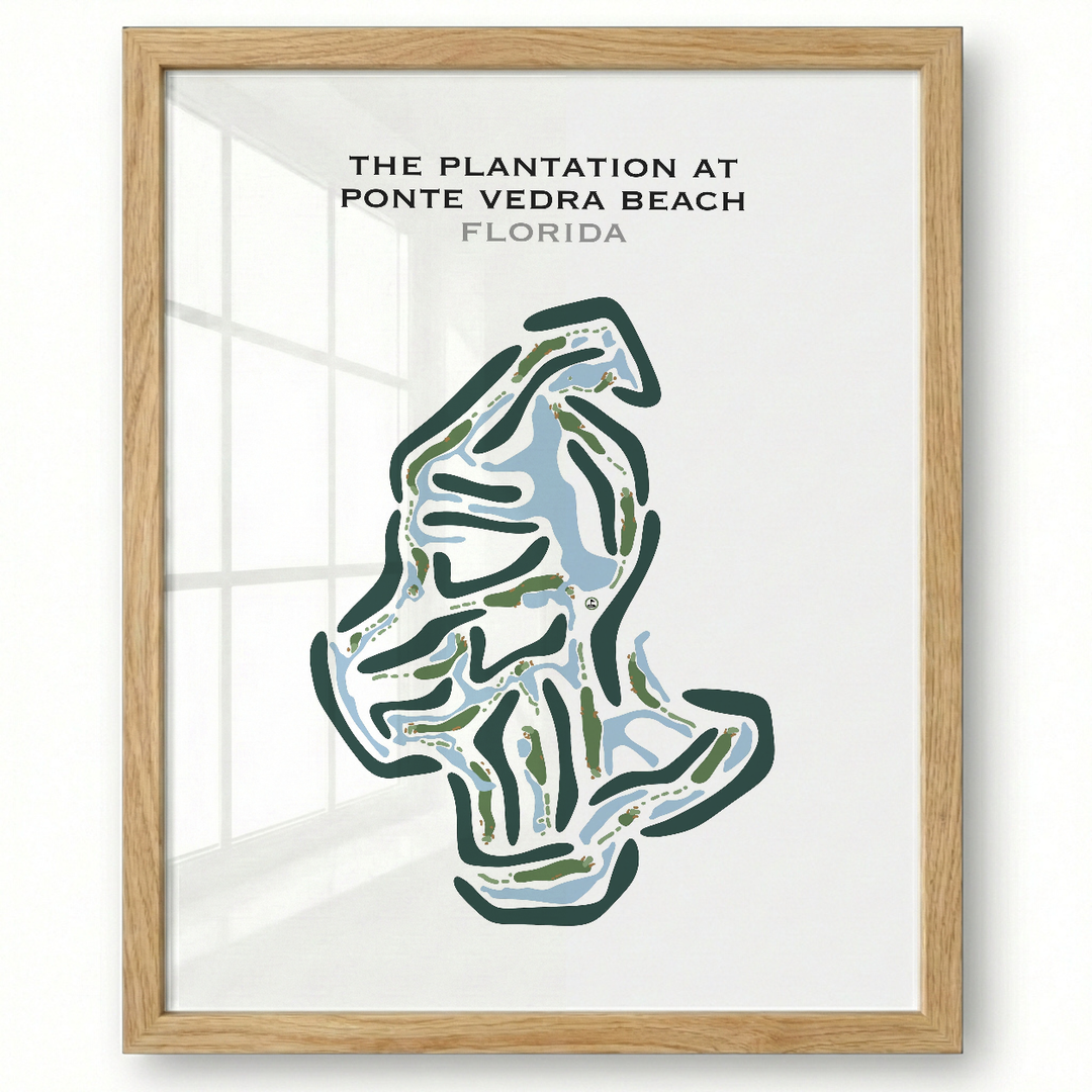 The Plantation at Ponte Vedra Beach, Florida - Printed Golf Courses
