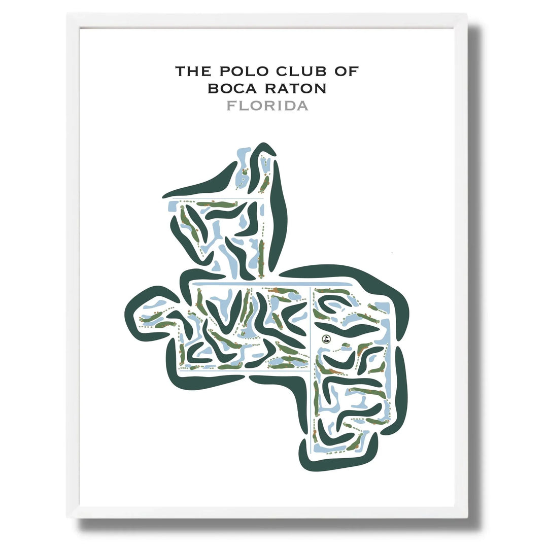 The Polo Club of Boca Raton, Florida - Printed Golf Courses
