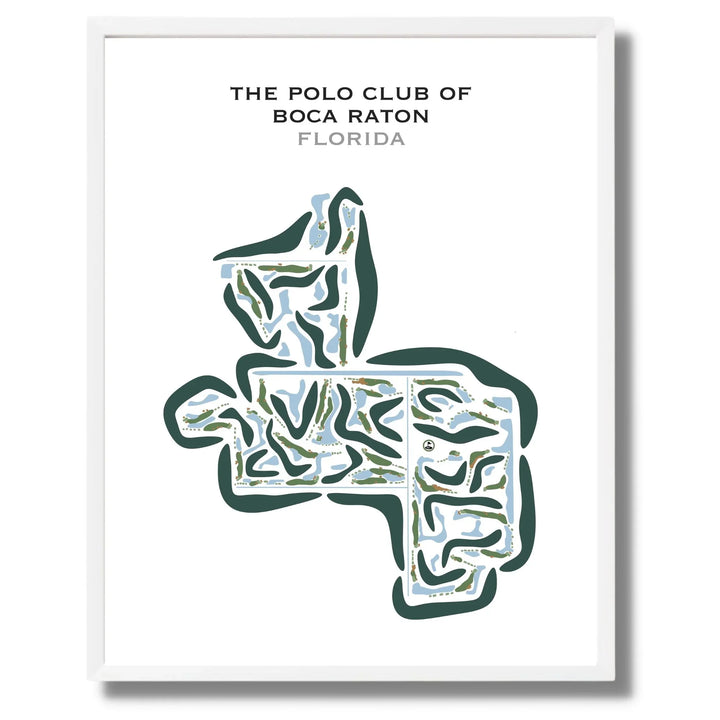 The Polo Club of Boca Raton, Florida - Printed Golf Courses