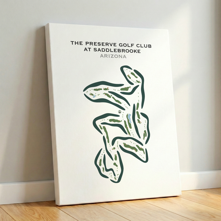 The Preserve Golf Club at SaddleBrooke, Arizona - Printed Golf Courses