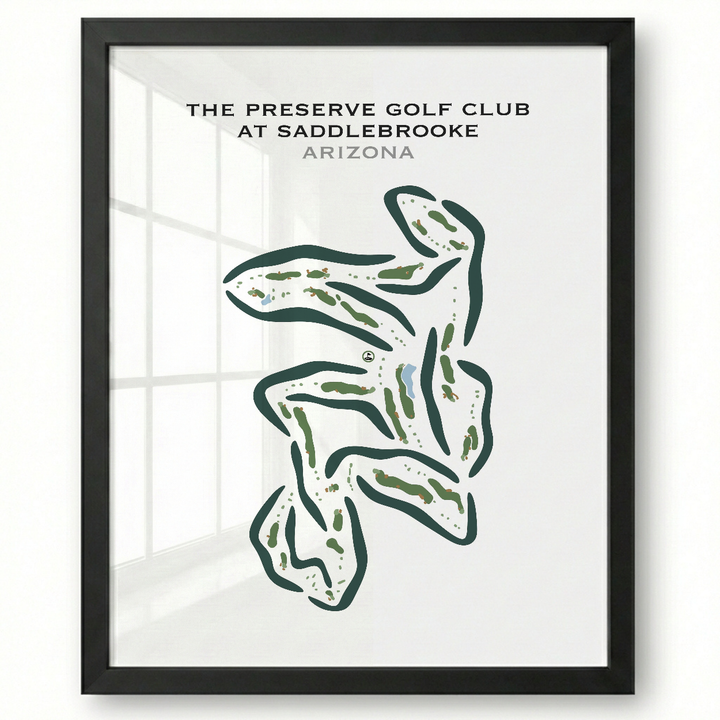 The Preserve Golf Club at SaddleBrooke, Arizona - Printed Golf Courses