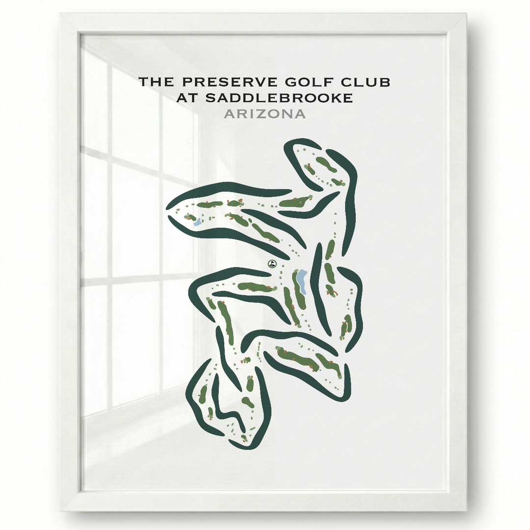 The Preserve Golf Club at SaddleBrooke, Arizona - Printed Golf Courses