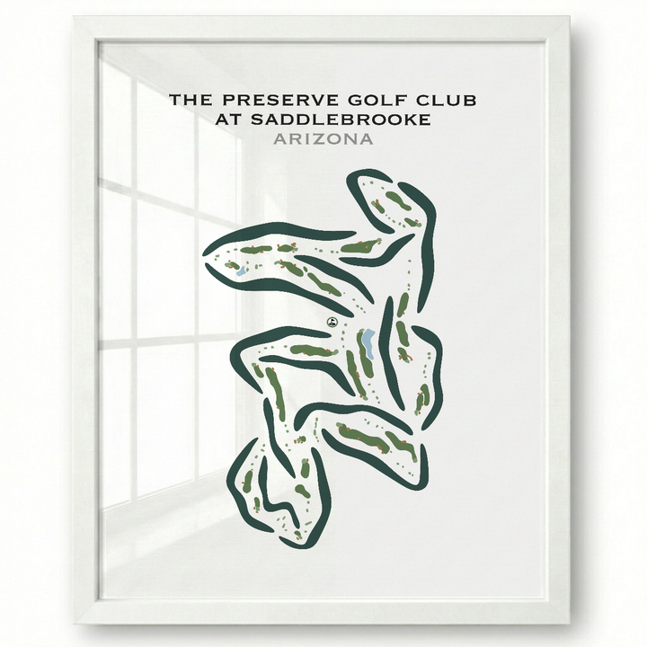 The Preserve Golf Club at SaddleBrooke, Arizona - Printed Golf Courses