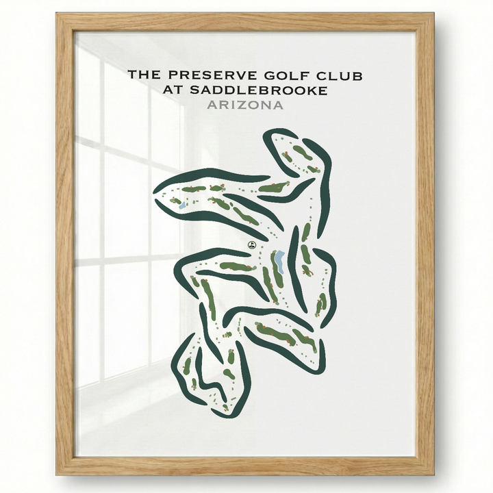 The Preserve Golf Club at SaddleBrooke, Arizona - Printed Golf Courses