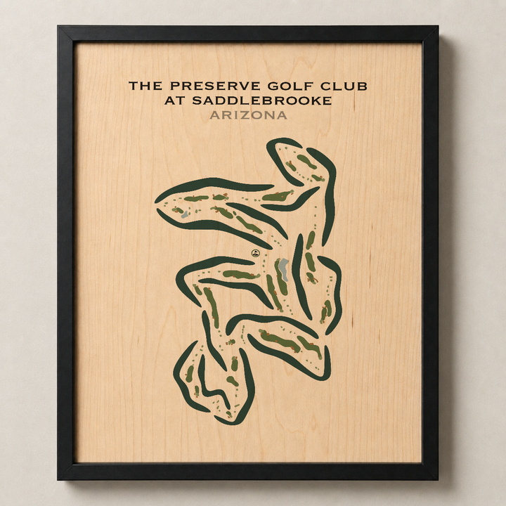 The Preserve Golf Club at SaddleBrooke, Arizona - Printed Golf Courses