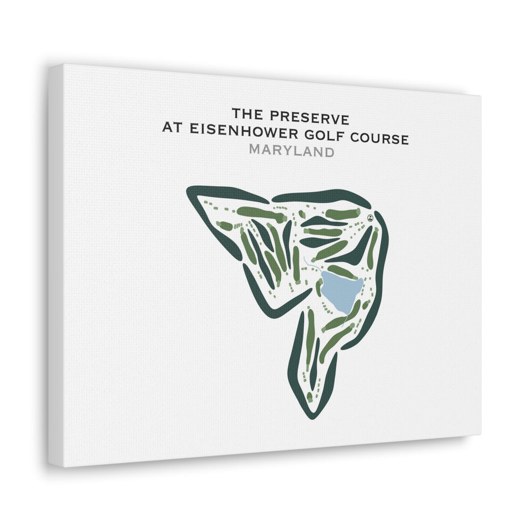 The Preserve at Eisenhower Golf Course, Maryland - Printed Golf Courses