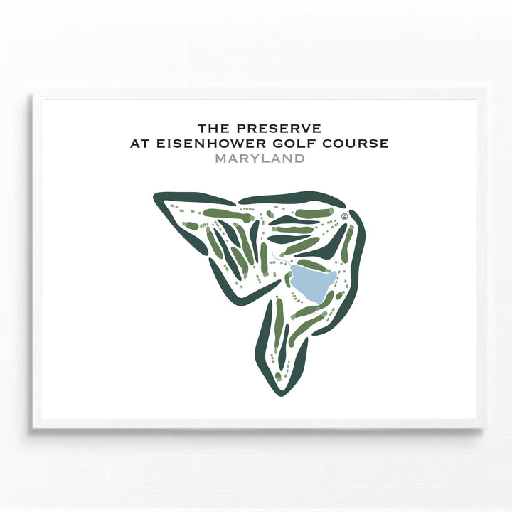 The Preserve at Eisenhower Golf Course, Maryland - Printed Golf Courses