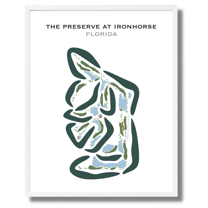 The Preserve at Ironhorse, Florida - Printed Golf Courses
