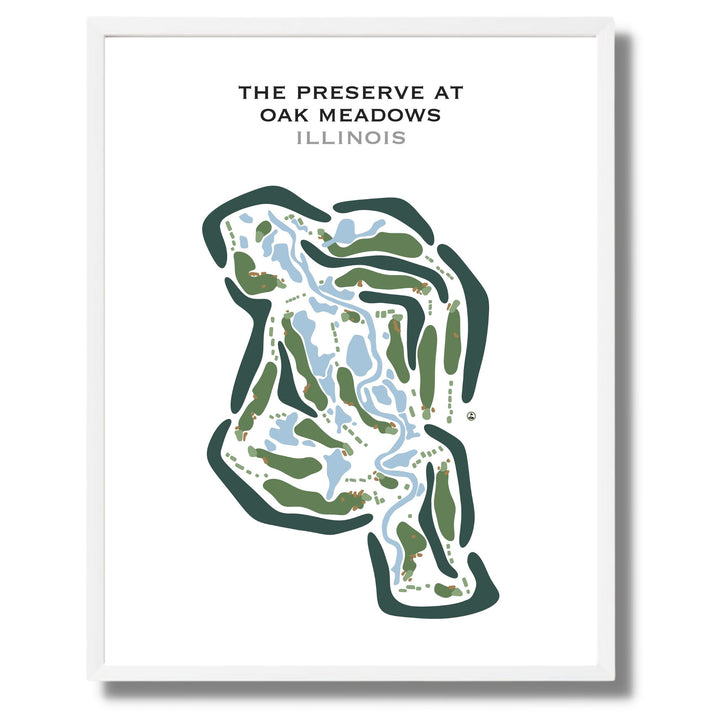 The Preserve at Oak Meadows, Illinois - Printed Golf Courses