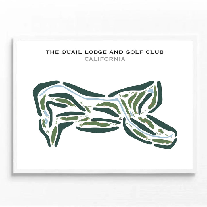 Quail Run & Golf Club, California - Printed Golf Course