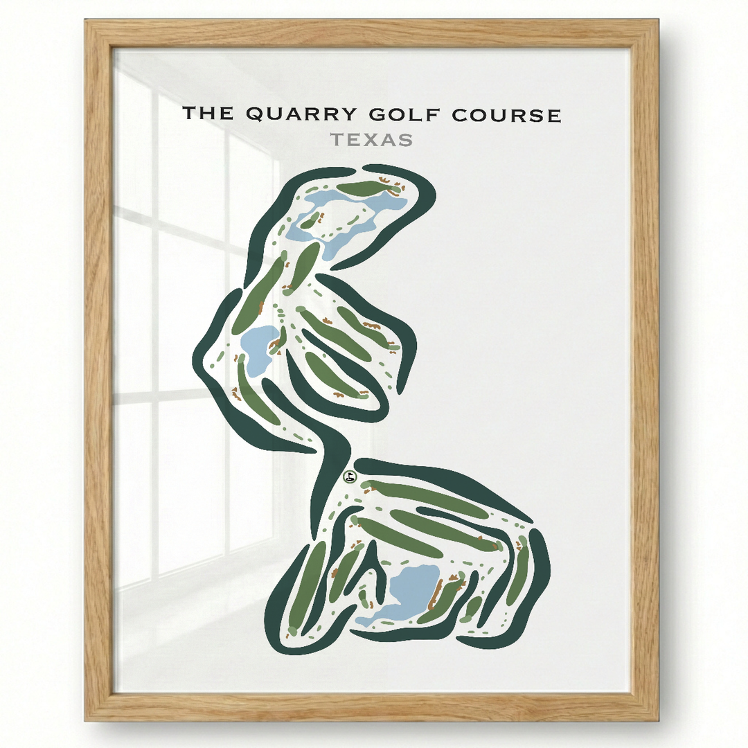 The Quarry Golf Course, Texas - Printed Golf Courses