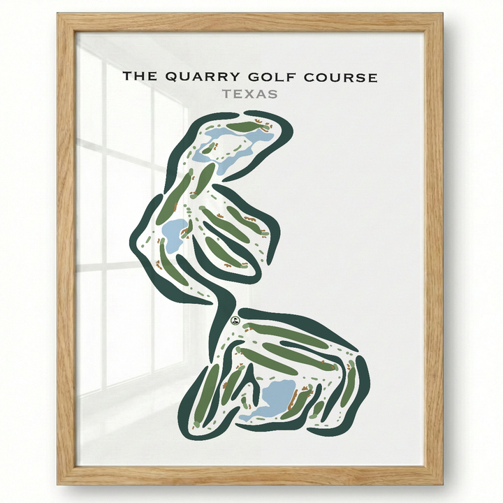 The Quarry Golf Course, Texas - Printed Golf Courses
