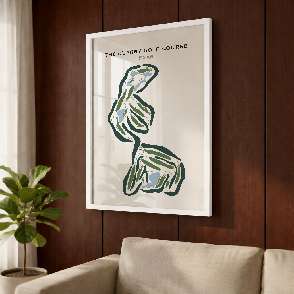 The Quarry Golf Course, Texas - Printed Golf Courses