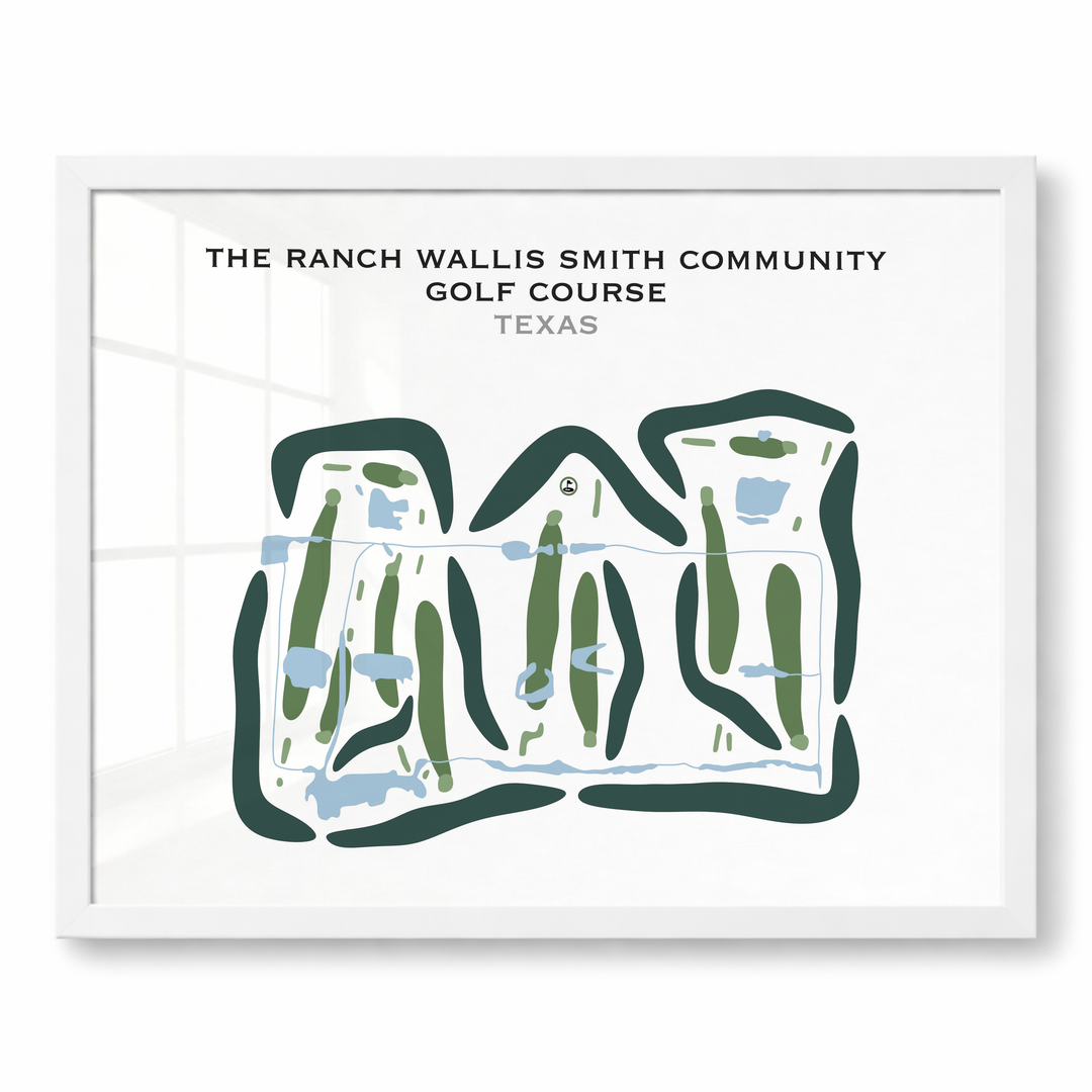 The Ranch Wallis Smith Community Golf Course, Texas - Printed Golf Courses
