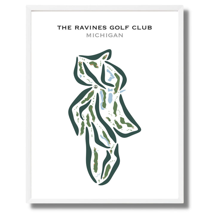 The Ravines Golf Club, Michigan - Printed Golf Courses