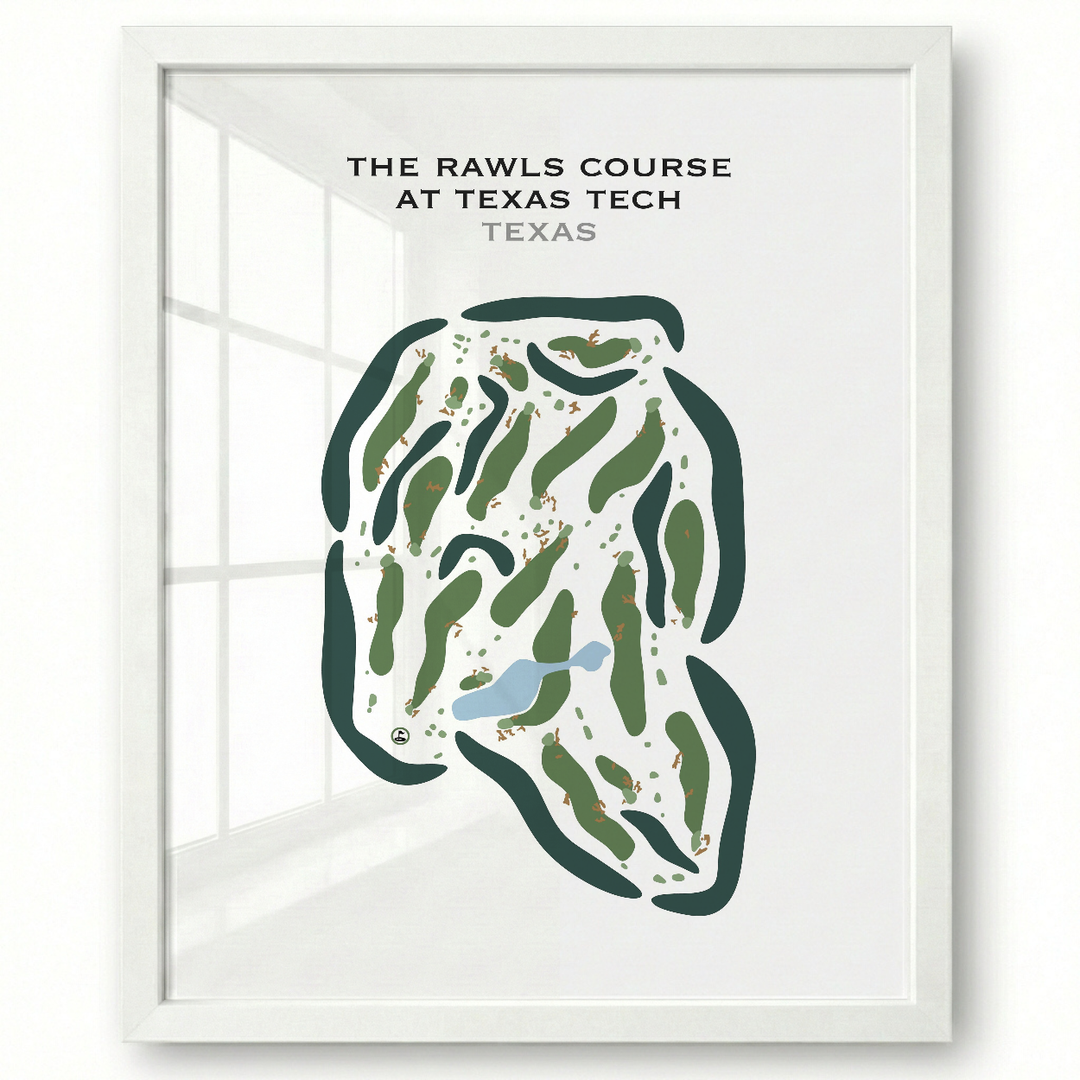 The Rawls Course at Texas Tech, Texas - Printed Golf Courses