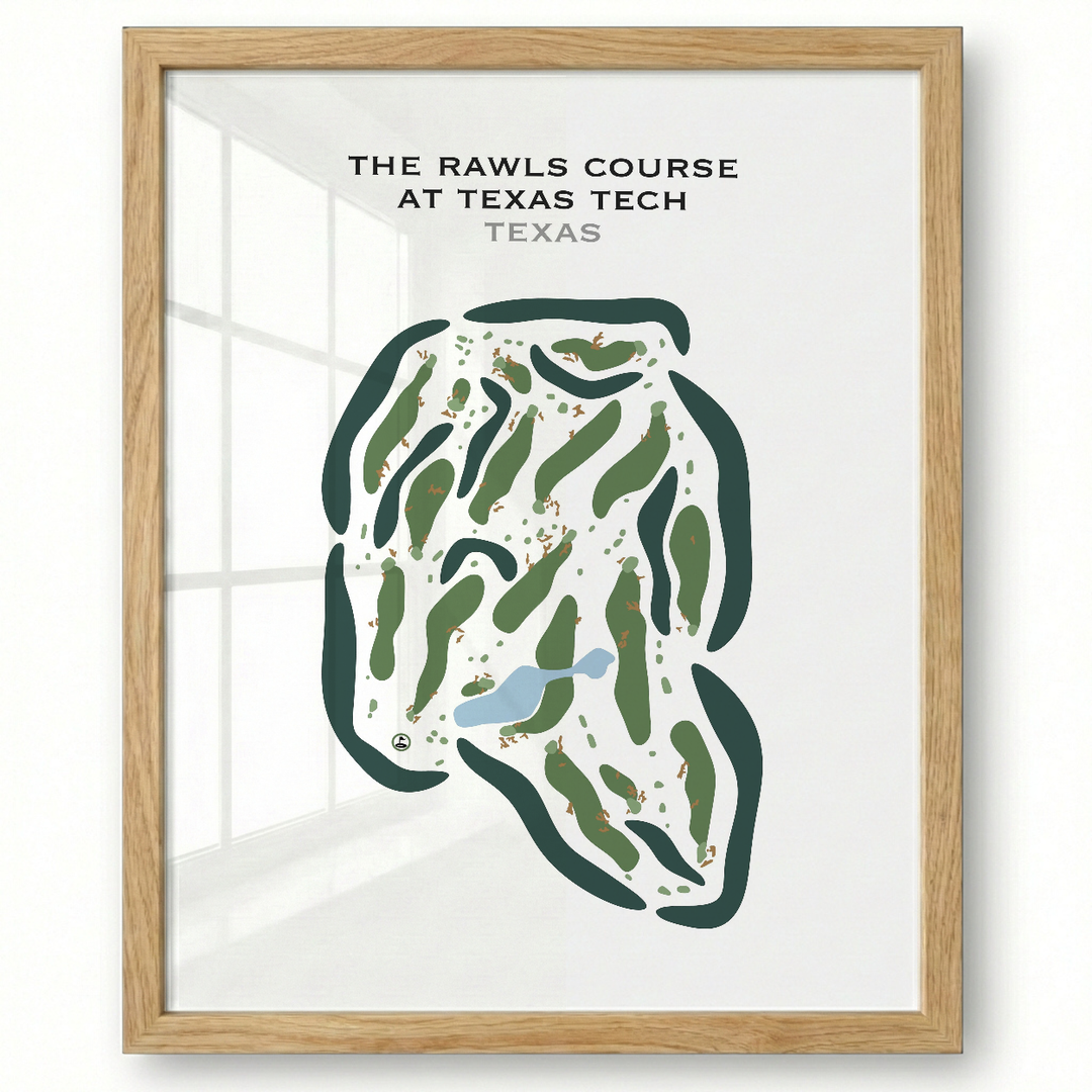 The Rawls Course at Texas Tech, Texas - Printed Golf Courses