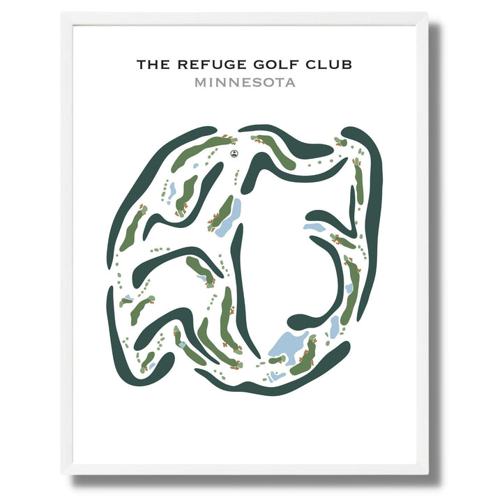 The Refuge Golf Club, Minnesota - Printed Golf Course